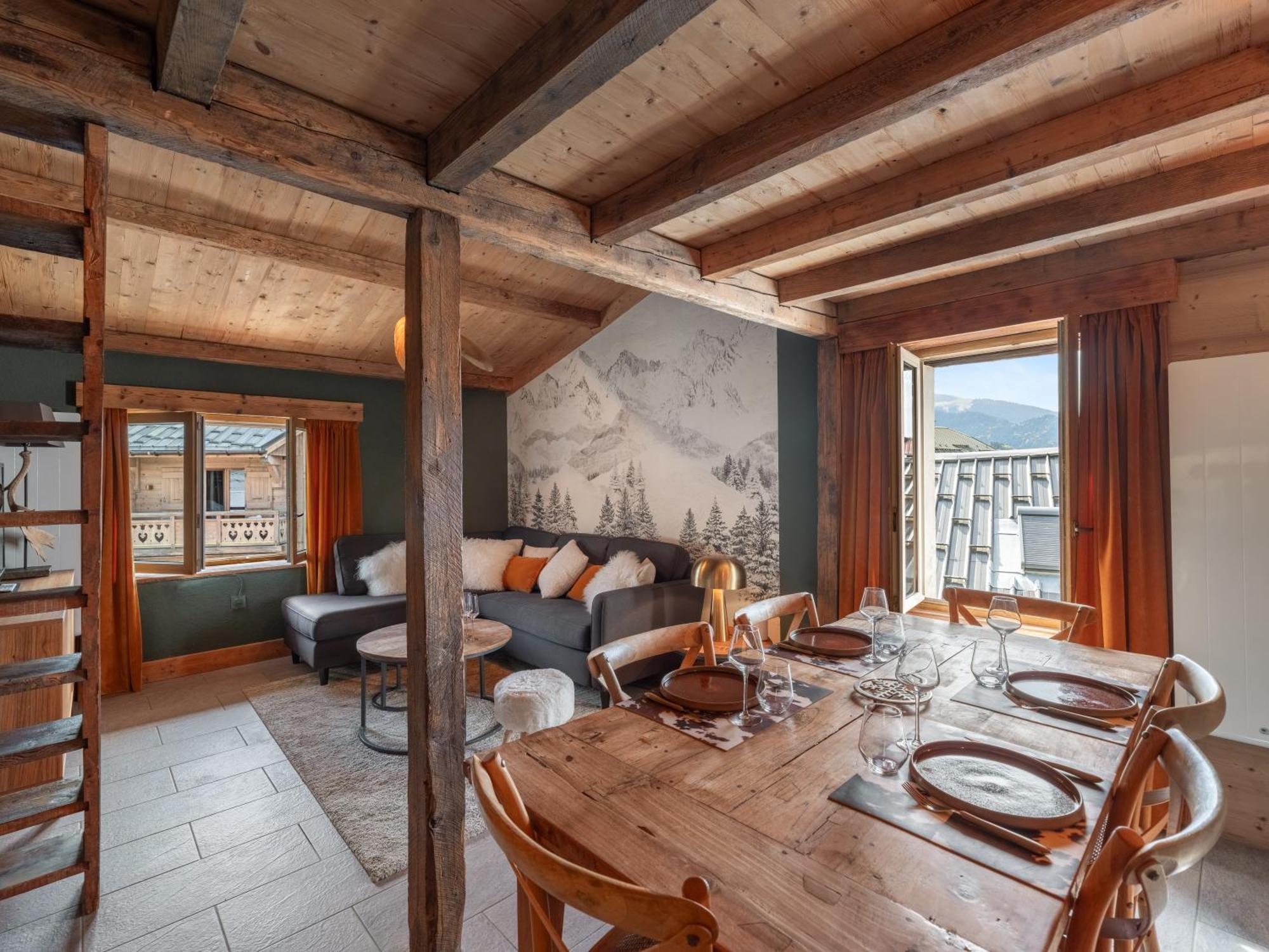 Appartement Nid Douillet Au Coeur De Megève Extérieur photo